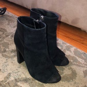 Sam Edelman black peep toe booties